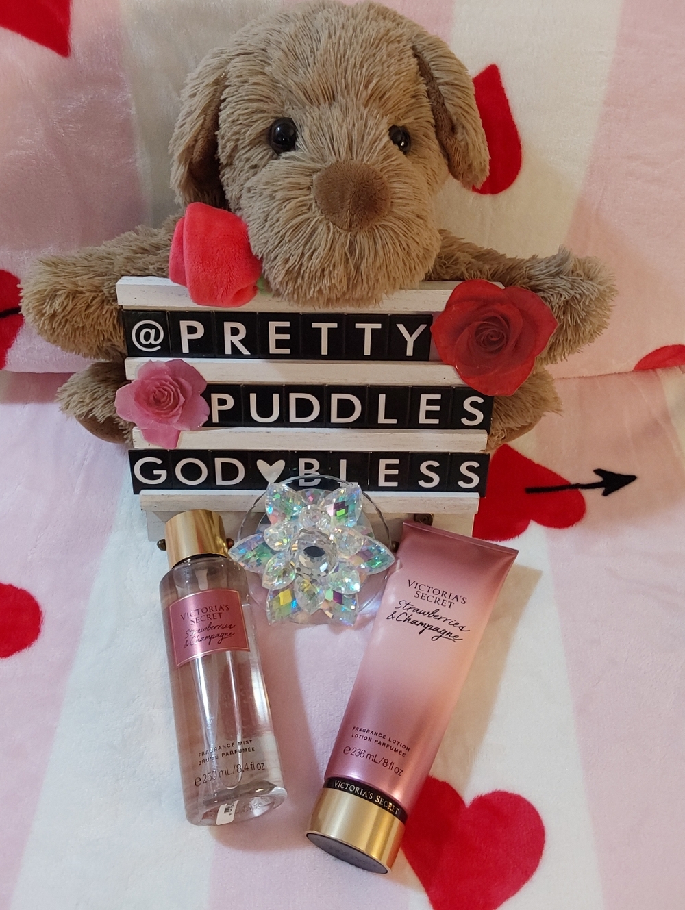 🍓🍾 2pc Victoria's Secret Strawberries & Champagne Mist and Lotion Set 🍓🍾
